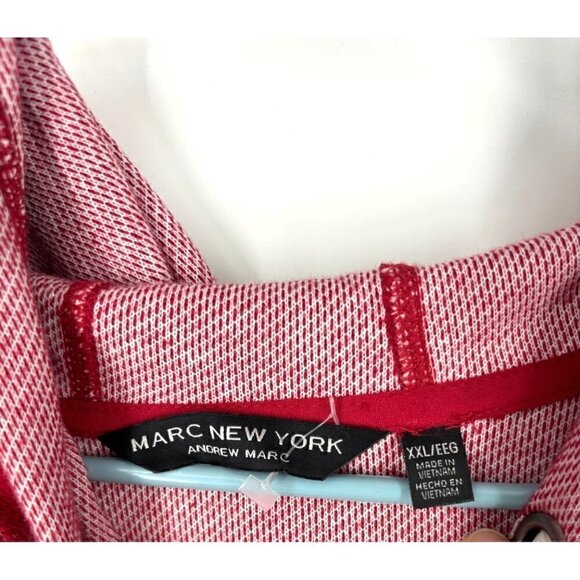 NWOT Marc New York Sweatshirt Hooded Mini Dress XXL Red - Picture 3 of 4